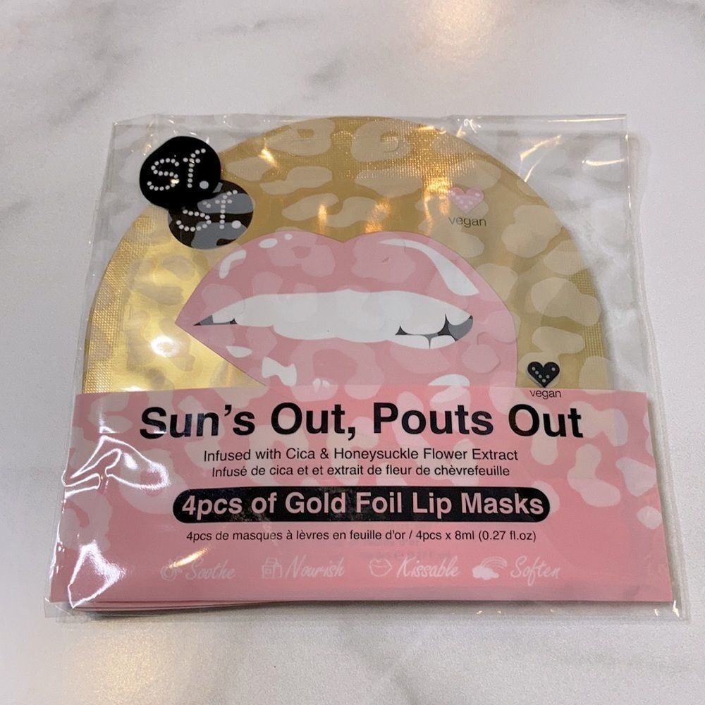 SFGLOW sun’s out pout’s out foil lip masks